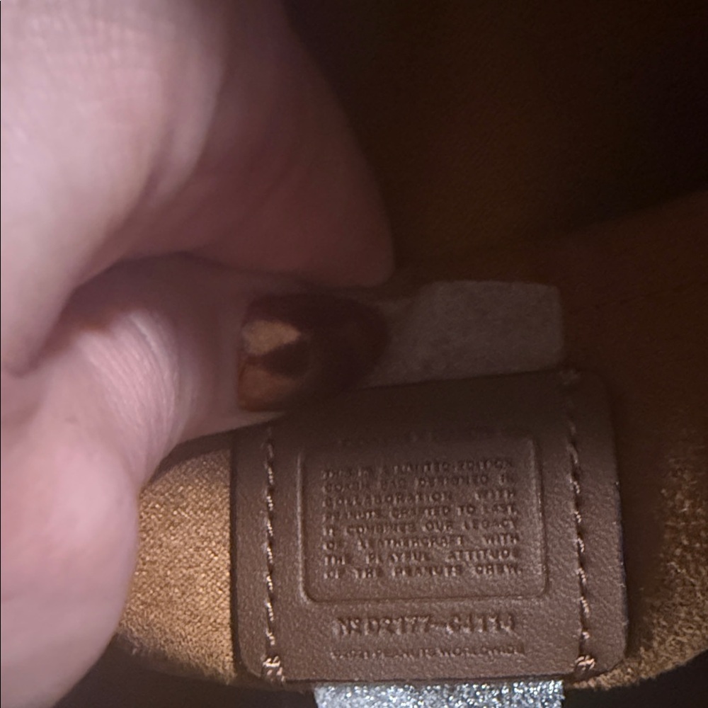 Coach Brown Crossbody Bag with Snoopy Patch - Picture 4 of 7